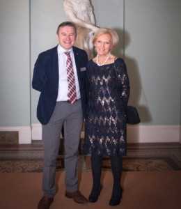 Bryn Jones, Marketing Manager, English Heritage with Mary Berry